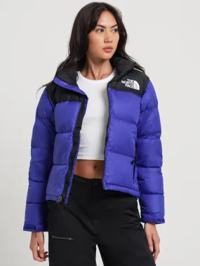 1996 Retro Nuptse Puffer Jacket in Lapis Blue