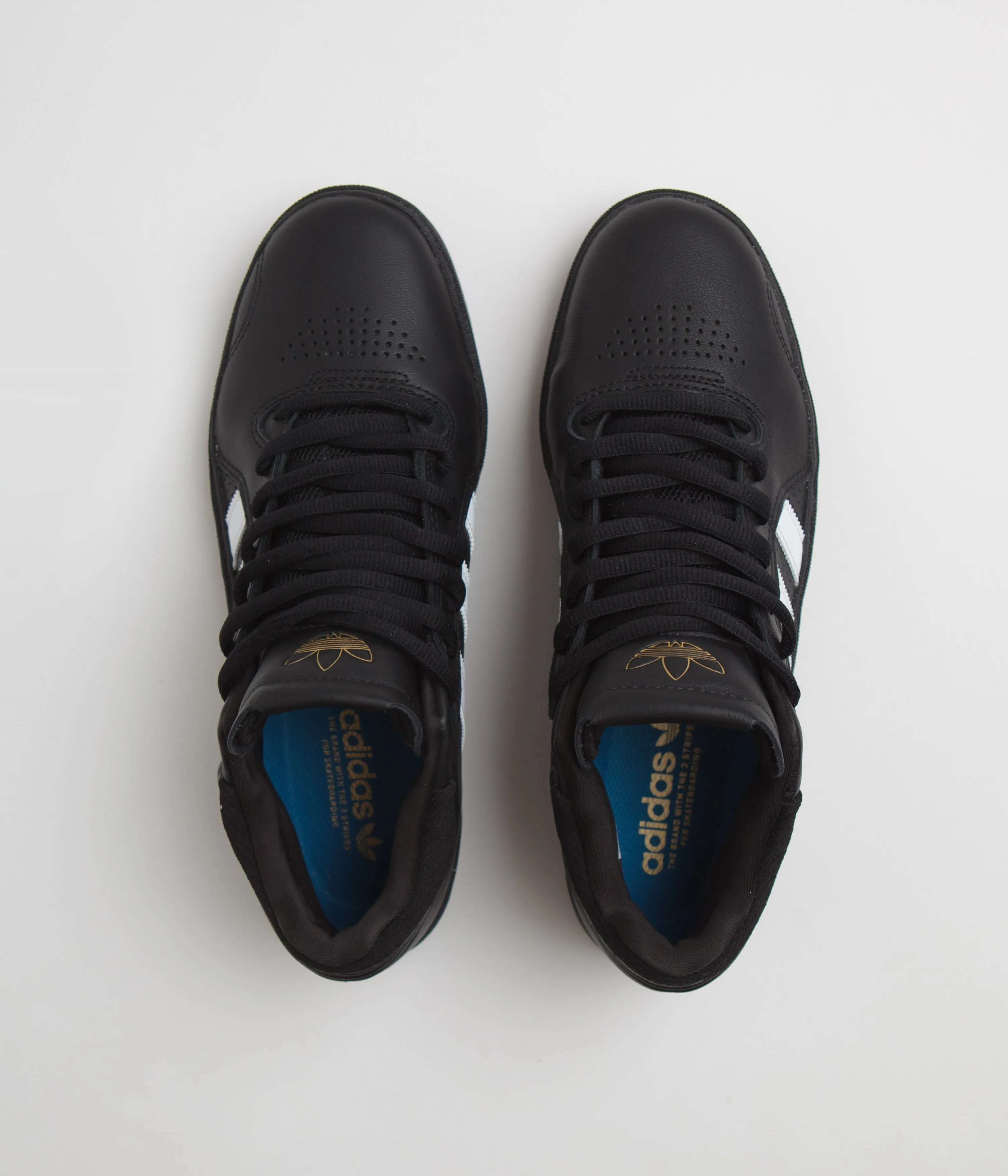 Adidas Tyshawn Shoes - Core Black / FTWR White / Gold Metallic / Black