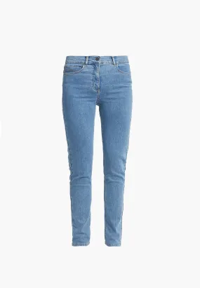 Agatha Slim - Medium Length - Blue Denim