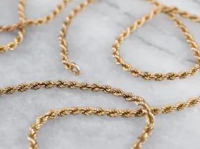 Antique Rope Twist Chain