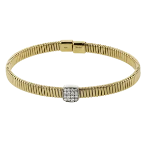 Bangle in 18k Gold with Diamonds