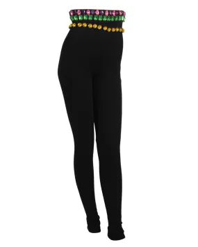 Black Jeweled Leggings