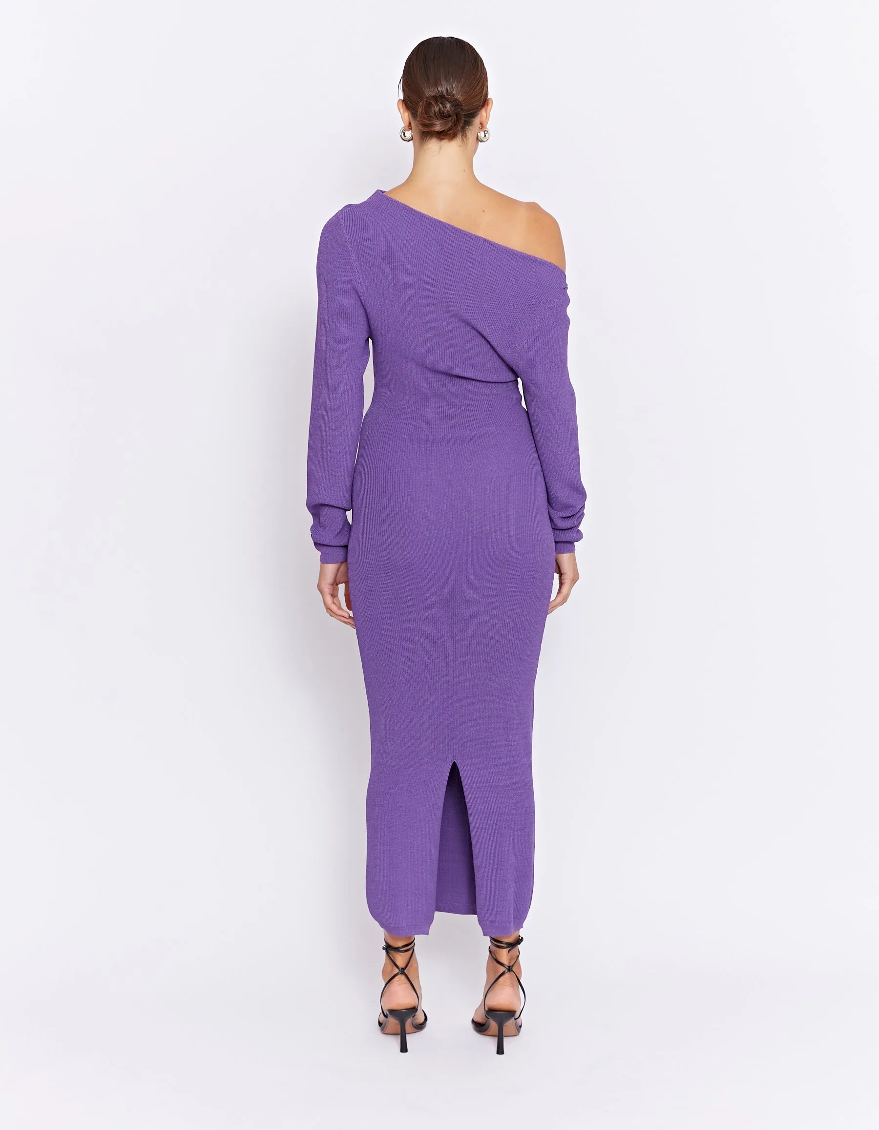 CALABRIA KNIT DRESS | PURPLE MARLE