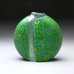 Cascade Series Tropical Cascade Handblown Glass Vase by Thomas Spake Studios