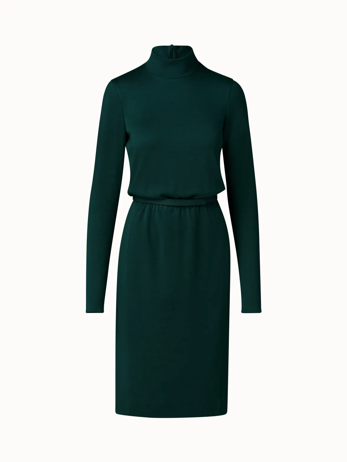 Cashmere Silk Jersey Sheath Dress