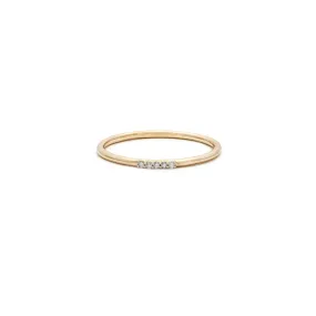 Cinque Ring | 14k Gold & Diamond