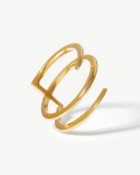 Claw Lacuna Ring | 18ct Gold Plated Vermeil