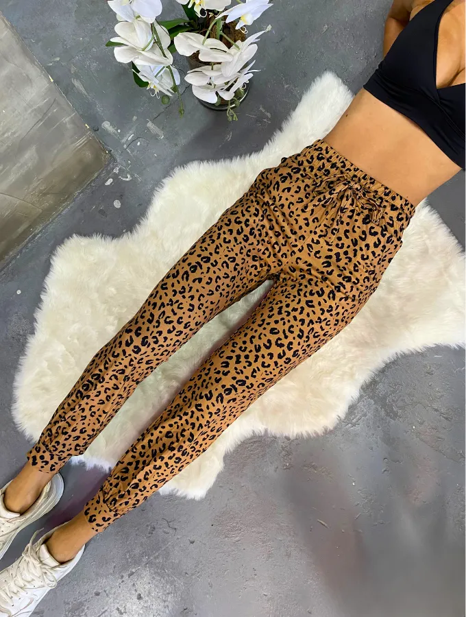 CLAY LEOPARD JOGGERS