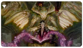 Commander Masters Demonic Tutor Black Standard Gaming Playmat for Magic: The Gathering