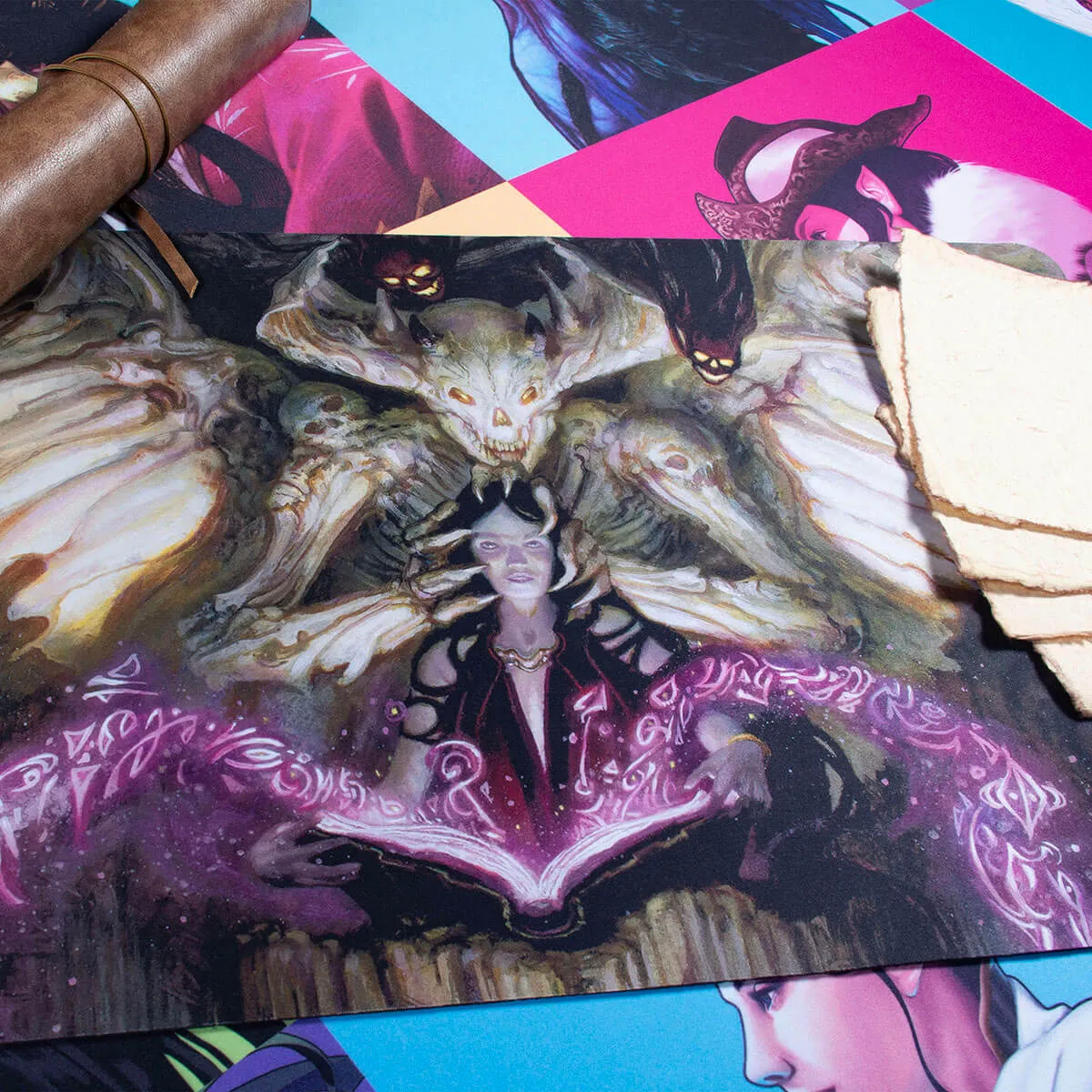 Commander Masters Demonic Tutor Black Standard Gaming Playmat for Magic: The Gathering