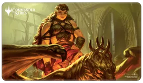 Commander Series #1: Mono - Magda Stitched Standard Gaming Playmat for Magic: The Gathering