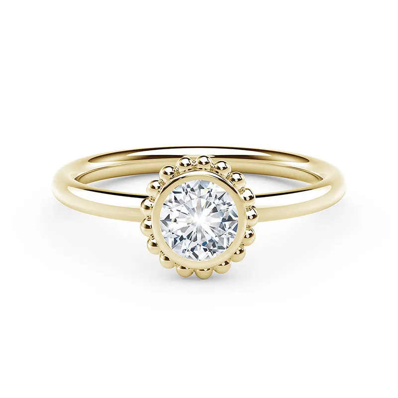 Forevermark Tribute™ Diamond Round Beaded Band