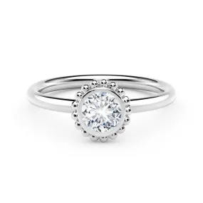 Forevermark Tribute™ Diamond Round Beaded Band