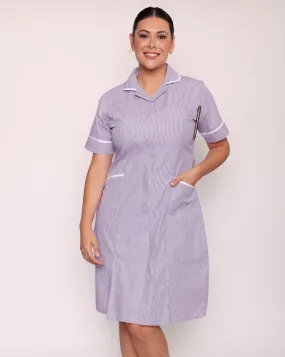 Hartford Classic Healthcare Dress - Lilac / White Stripe