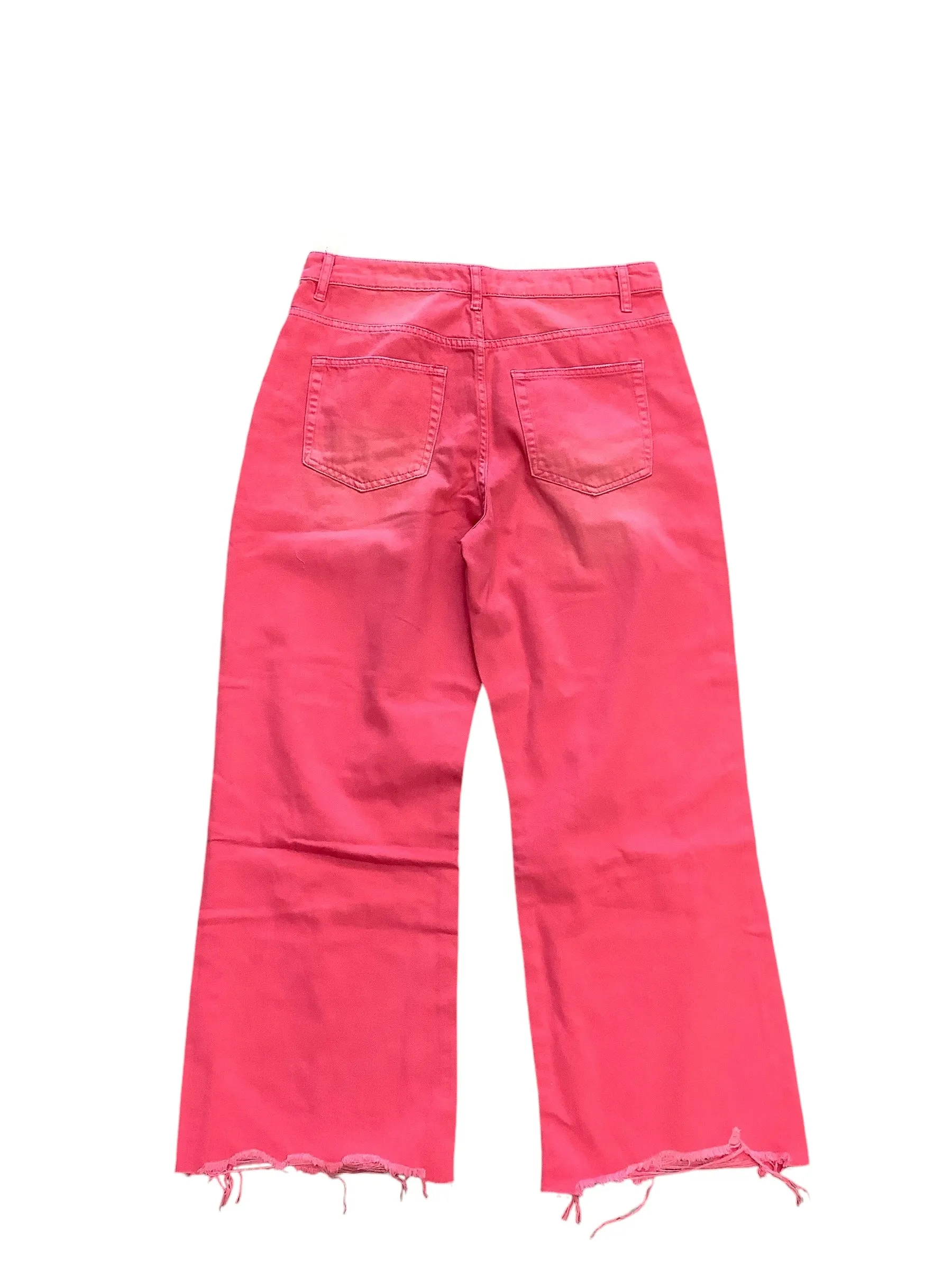 Jeans Flared By Vervet In Pink, Size: 12