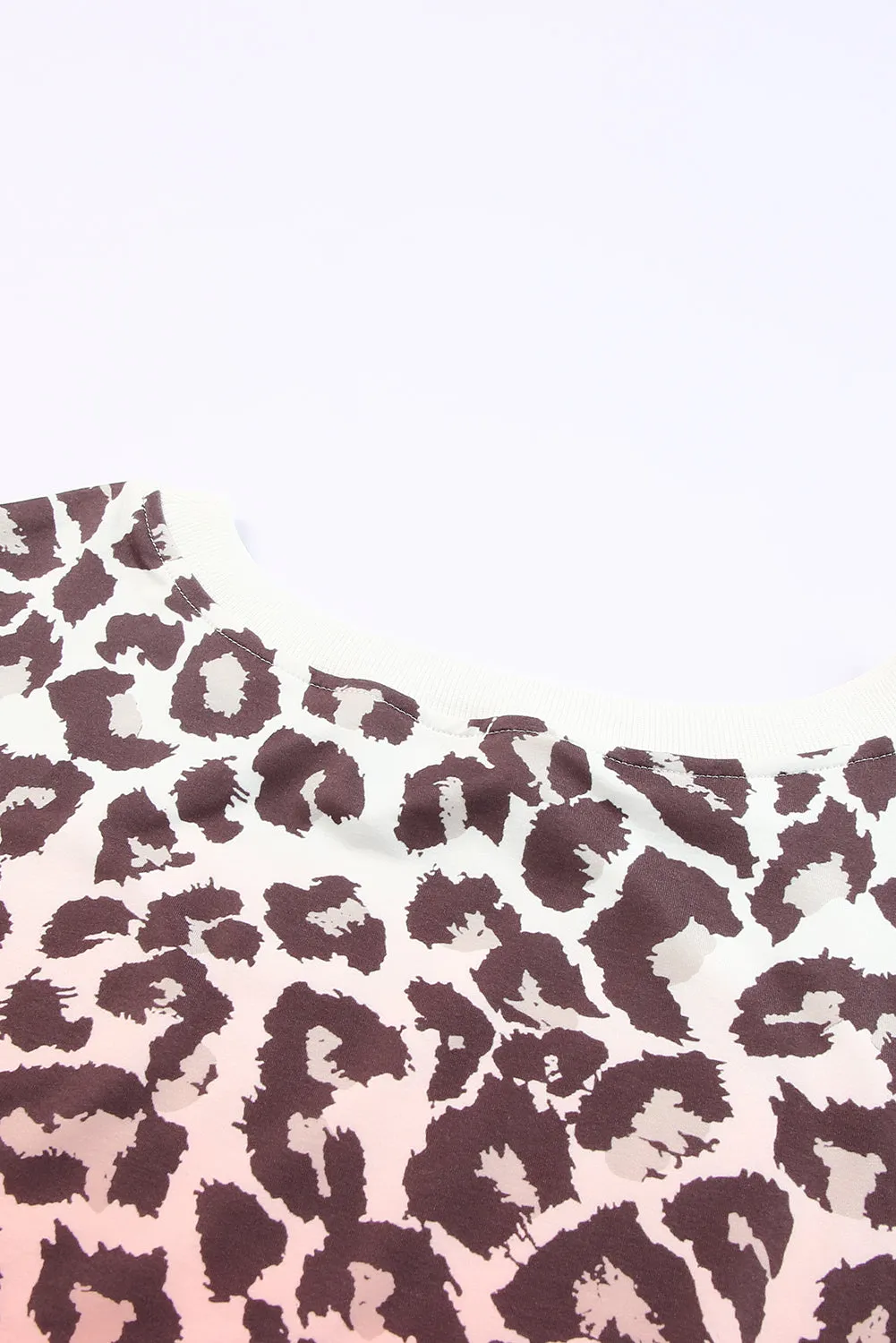 Leopard Gradient Long Sleeve Sweatshirt