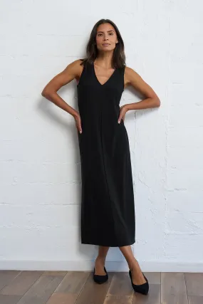 Luxe Stretch V-Neck Dress