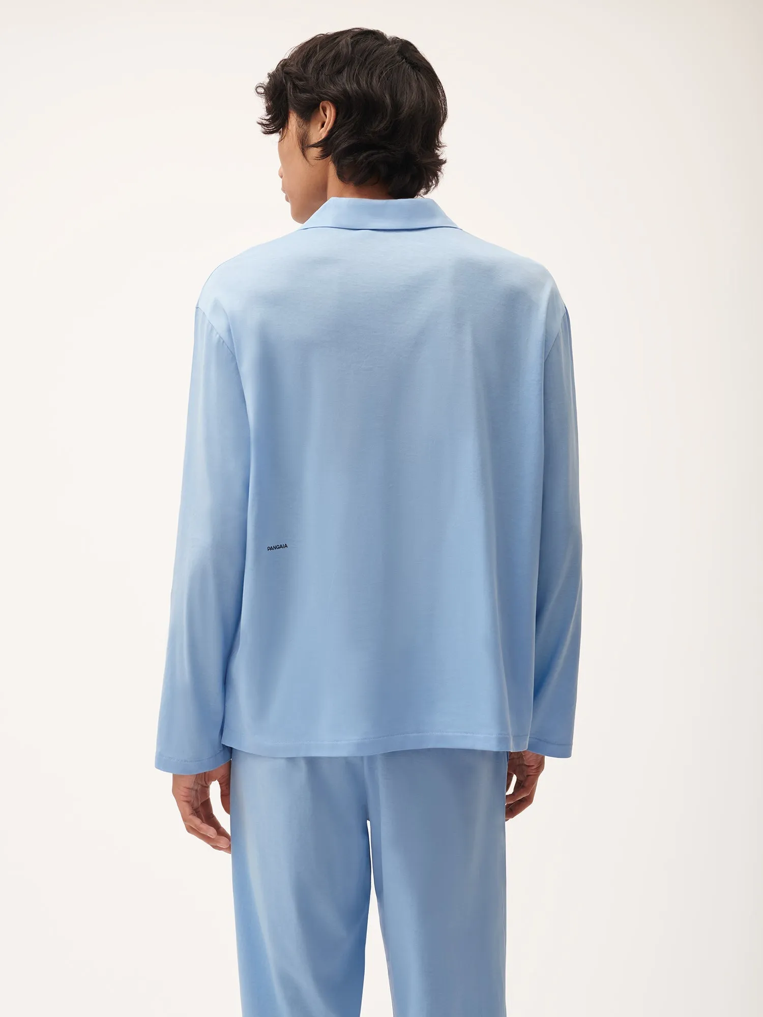 Mens 365 Lightweight Long Pyjama Set—lake blue