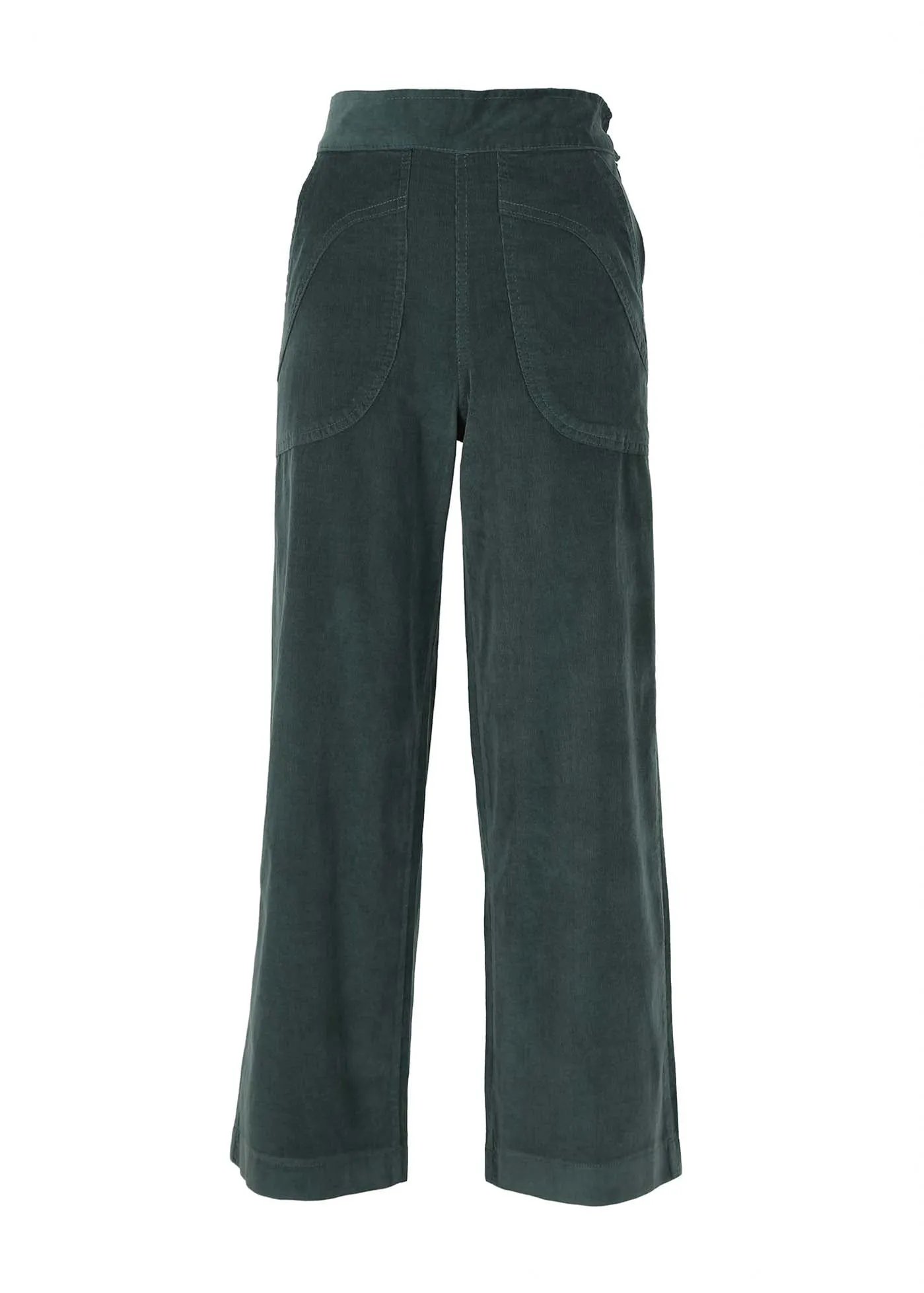 Peggy Pants Forest Green in Summer Corduroy