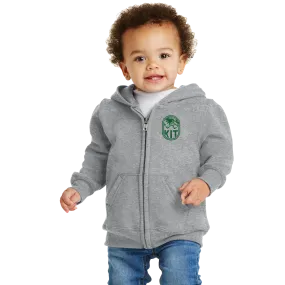 Port & Company Infant Core Fleece Full-Zip Hooded Sweatshirt- Kit Crest