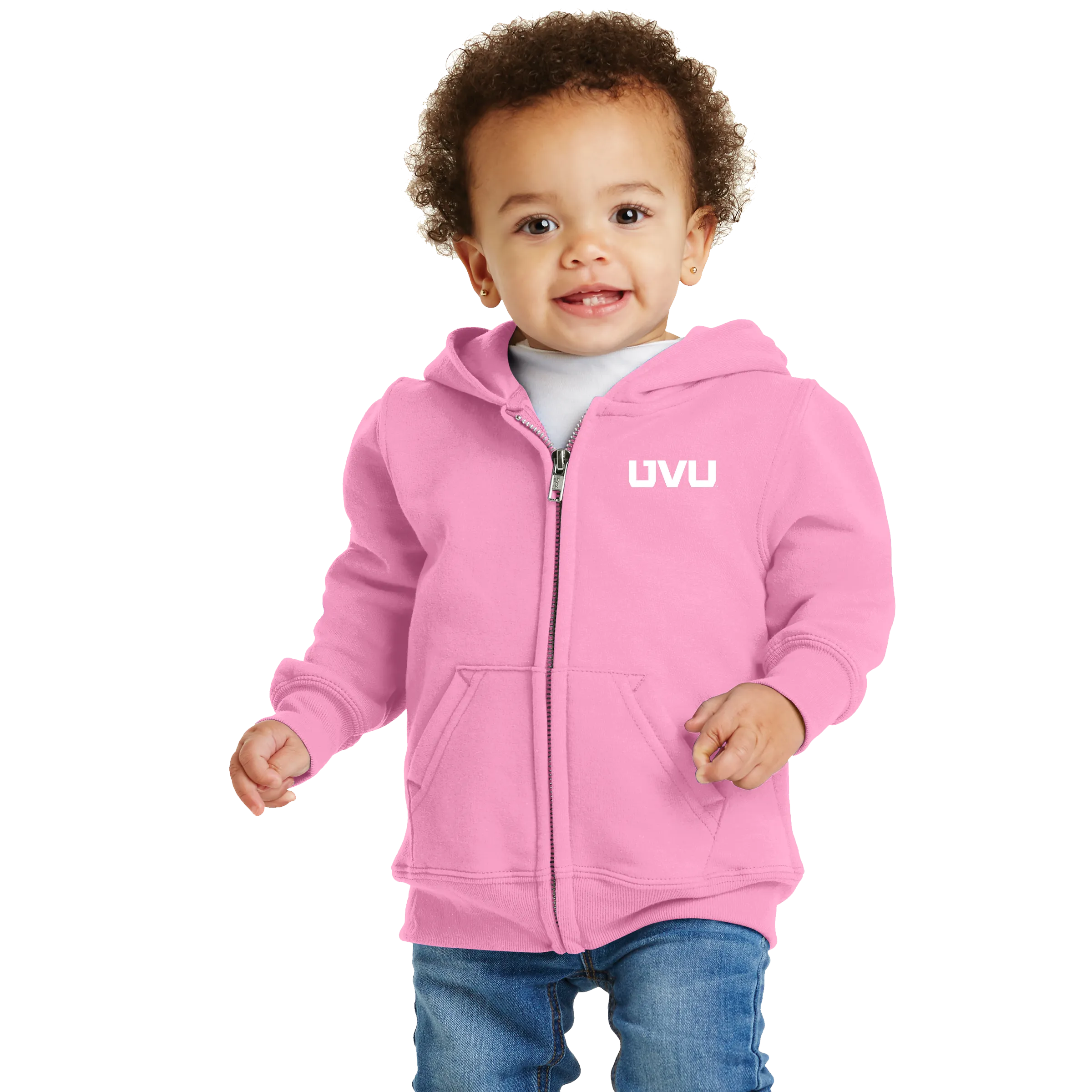 Port & Company Infant Core Fleece Full-Zip Hooded Sweatshirt- UVU Mono