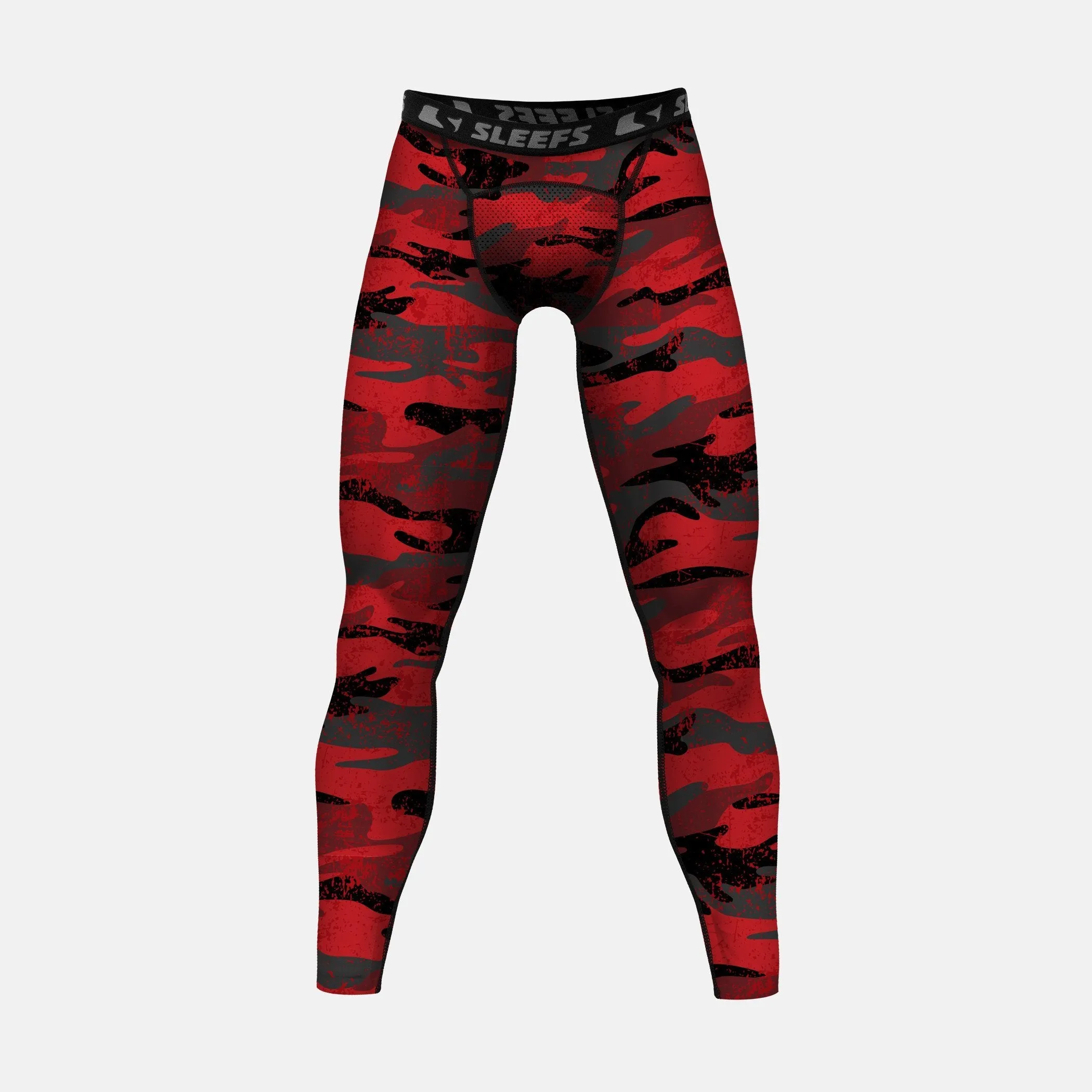 Red Camo Woodlands Compression Tights / Leggings