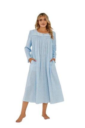 Richie House RH Nightgown Women's Long Sleeve Sleepwear Full Length Nightshirt Cotton Sleep Gowns RHW4058