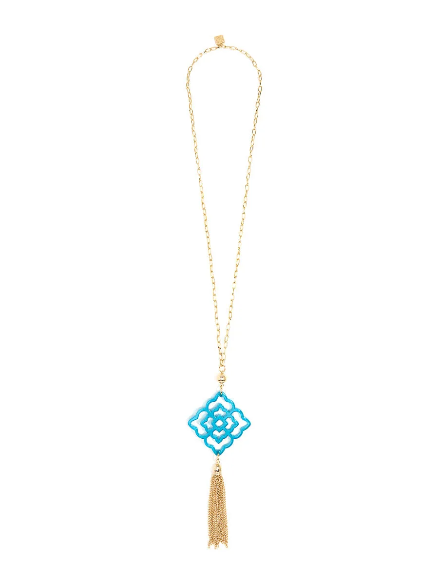 Rose Tassel Necklace