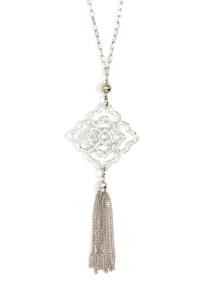 Rose Tassel Necklace