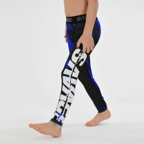 Savage Blue Kids compression tights / leggings